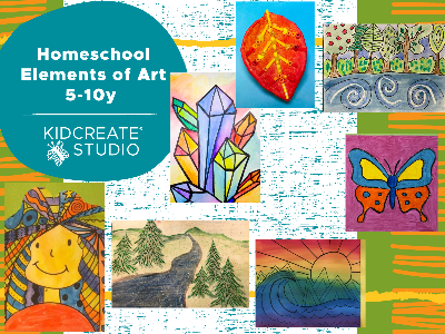 Kidcreate Studio - Dana Point. Homeschool Elements of Art Weekly Class (5-10 Years)